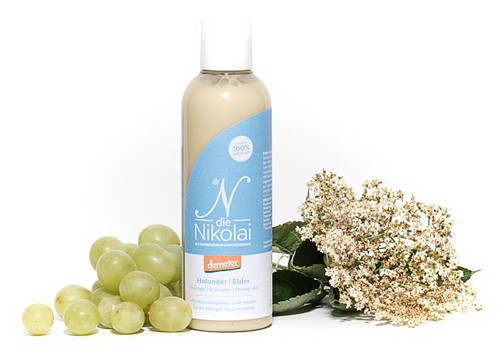 Biodynamický bezinkový sprchový gel a šampón